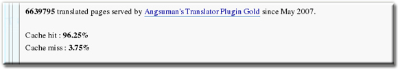 Translator Plugin Pro Cache Stats